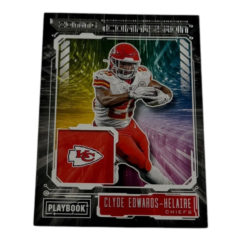 2021 Panini Playbook Clyde Edwards-Helaire Zoning Commission KC Chiefs ZC-CEH
